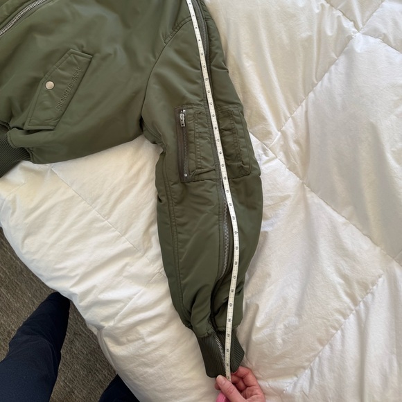 Acne Studios Olive Bomber Jacket - Picture 14 of 15